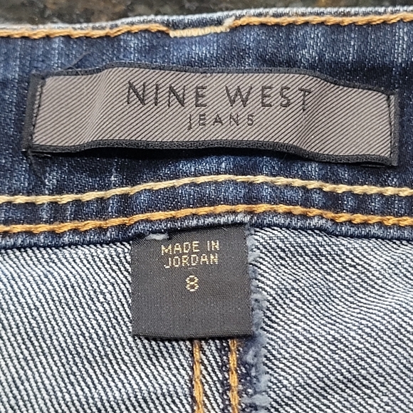 Sz 8 NINE WEST Classic Blue Flare Boot Cut Jeans - Picture 5 of 5